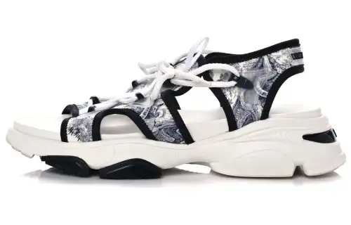 DIOR D Connect Beach Sandals Women's Dark Blue
