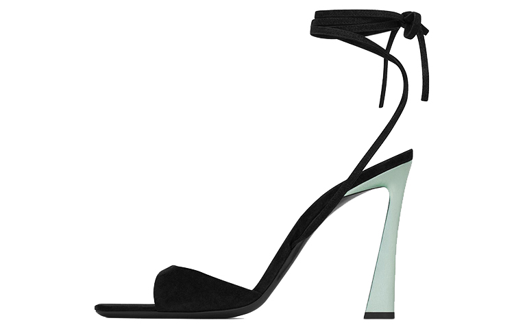 SAINT LAURENT Paz One Strap Sandals 10.5cm Women's Black