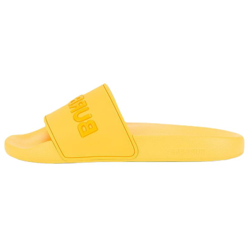 Burberry Embossed Logo Slides Yellow