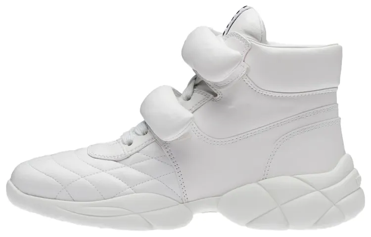 MIU MIU Matelassé Casual Shoes Women's White