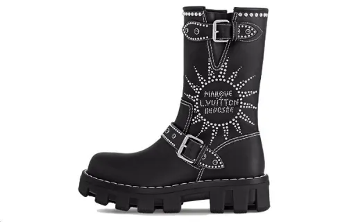 LOUIS VUITTON Ankle Boots Men's Black