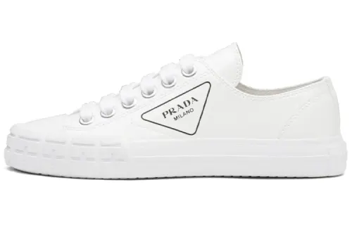 PRADA Sports Low top Stylish Skateboarding Shoes Women's White