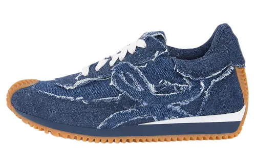 LOEWE Flow Runner Denim Low top Sports Casual Shoes Men's Blue