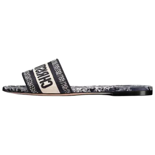 DIOR Dway Slide Slippers Women's Black Blue