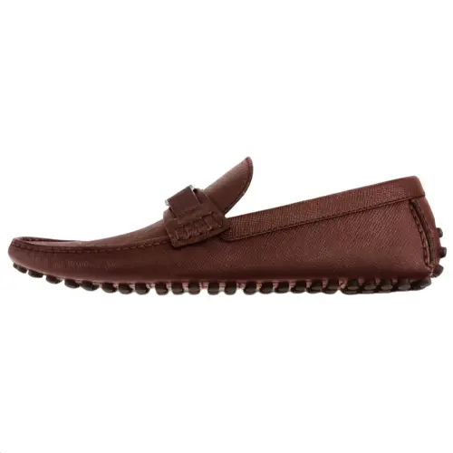 LOUIS VUITTON Hockenheim Gommino Loafers Men's Brown
