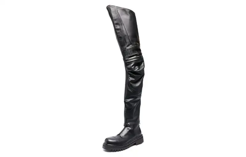 Vetements Over the knee Boots Men's Black