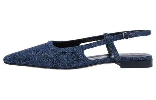 GUCCI Crystal-embellished GG Monogram Pumps