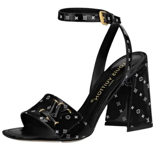 LOUIS VUITTON Shake Stylish Sandal Women's Black
