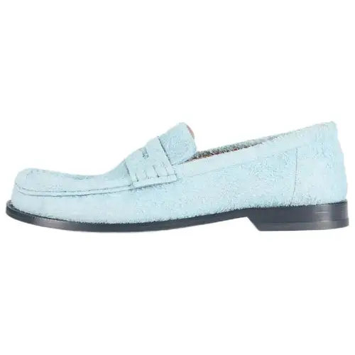 LOEWE Campo Suede Loafers Men's Blue