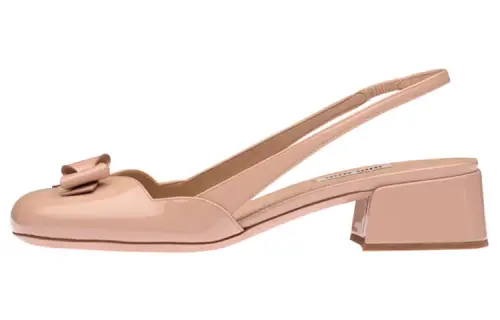 MIU MIU Bowknot High Heels Women's Pink