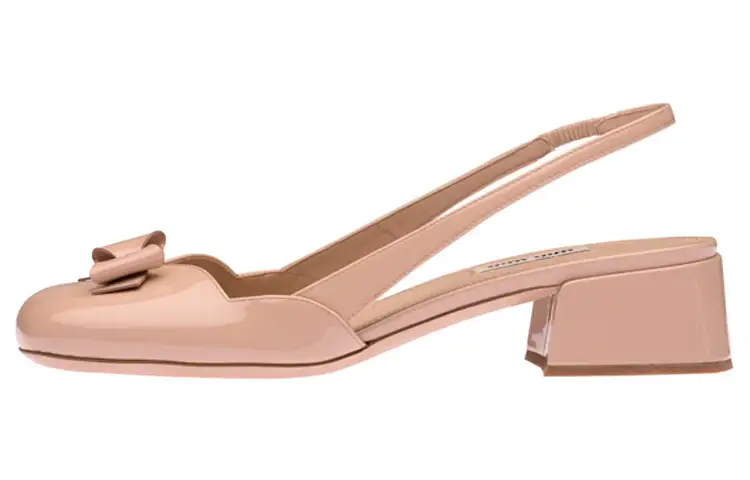 MIU MIU Bowknot High Heels Women's Pink