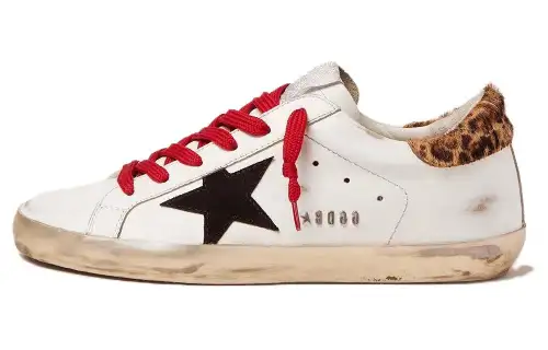 Golden Goose Super Star Comfortable Stylish Skateboarding Shoes Women's White Red