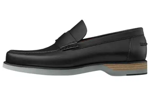 HERMES Loafers Men's Black