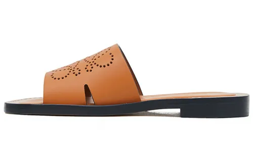 LOEWE Anagram Slide Slippers Women's Brown