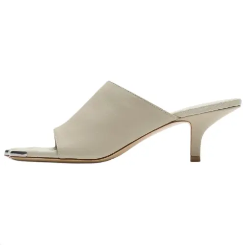 Burberry Slide Slippers 5cm Women's White