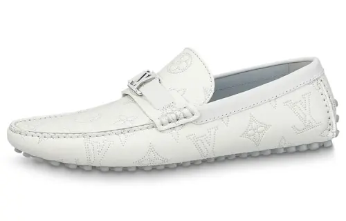 LOUIS VUITTON Hockenheim Casual Shoes Men's White