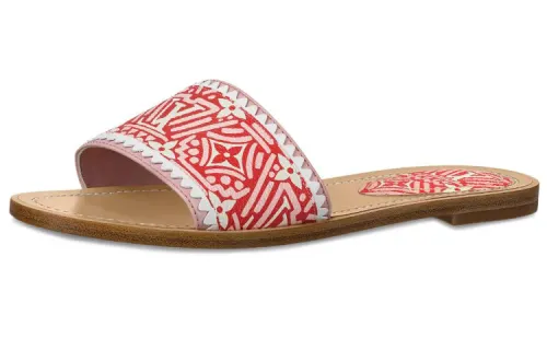 LOUIS VUITTON Crafty Lock It Slides 'White Red Pink' Women's