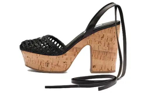 PRADA Chunky Heel High Heels Women's Black