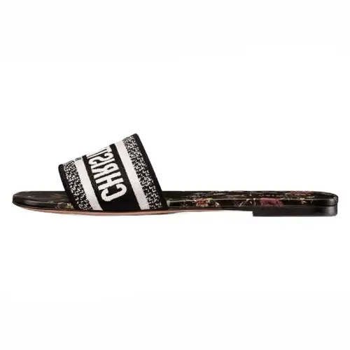 DIOR Dway Slide Slippers Women's Black