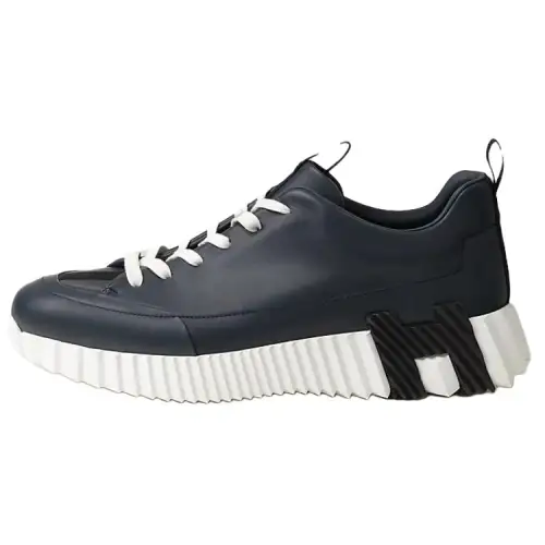 HERMES Jump Low top Casual Shoes Men's Dark Blue