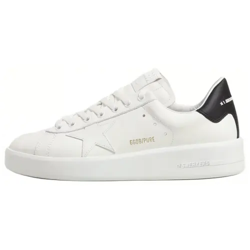 Golden Goose Purestar Leather Minimalist Fashion Low top Skateboard Shoes Men's White