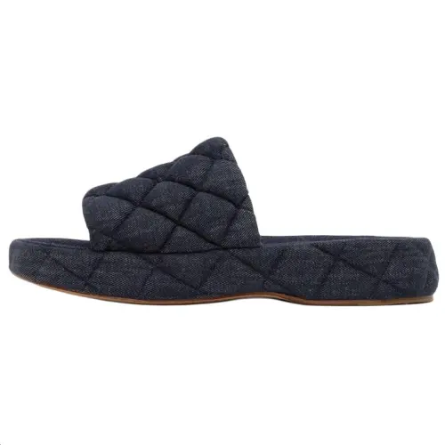 Bottega Veneta Rubber Slide Slippers Men's Blue
