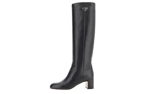 PRADA 55mm Knee-high Leather Boots
