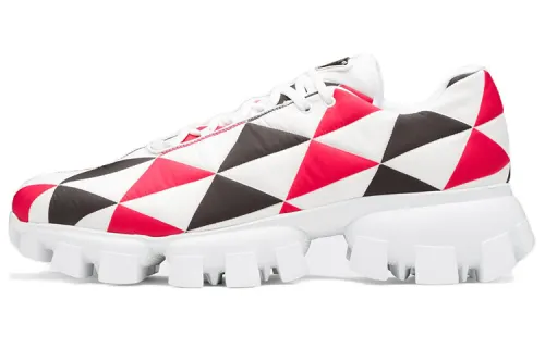 PRADA Cloudbust Thunder Nylon Cushioning Slip Resistant Abrasion Resistant Lightweight Low top Casual Shoes Men's White