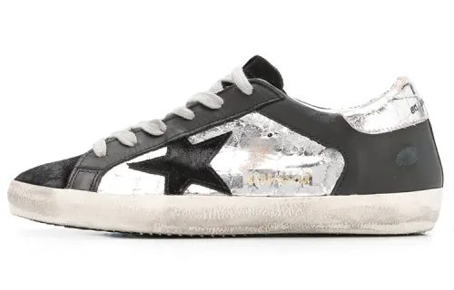 Golden Goose Super Star Skateboard Shoes Women's Low Top Black