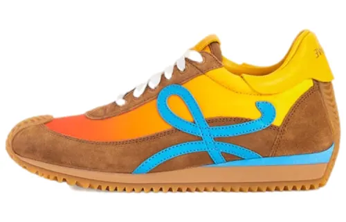 LOEWE Flow Runner Nylon German Army Trainers Low top Casual Shoes Men's Yellow