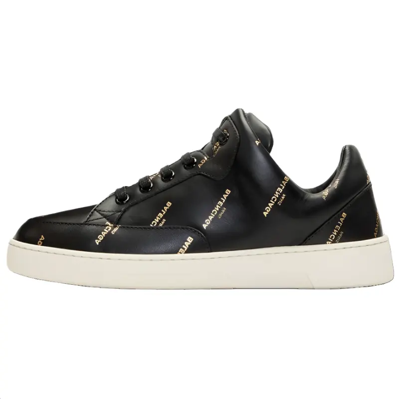 Balenciaga All Over Low top Skateboard Shoes Women's Black