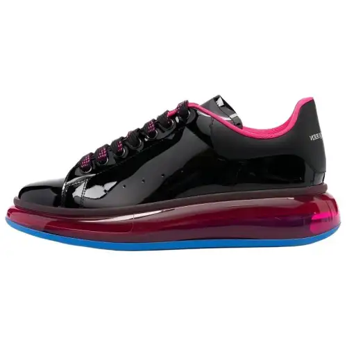 Alexander McQueen Oversized Sneaker 'Transparent Sole Black Pink'