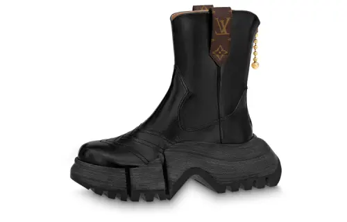 LOUIS VUITTON Zoom Ankle Boots Women's Black