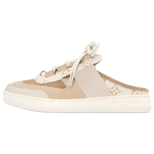 LOUIS VUITTON Lous Closed Toe Slippers Women's Beige