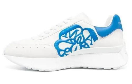 Alexander McQueen Sprint Runner White Cerulean Blue