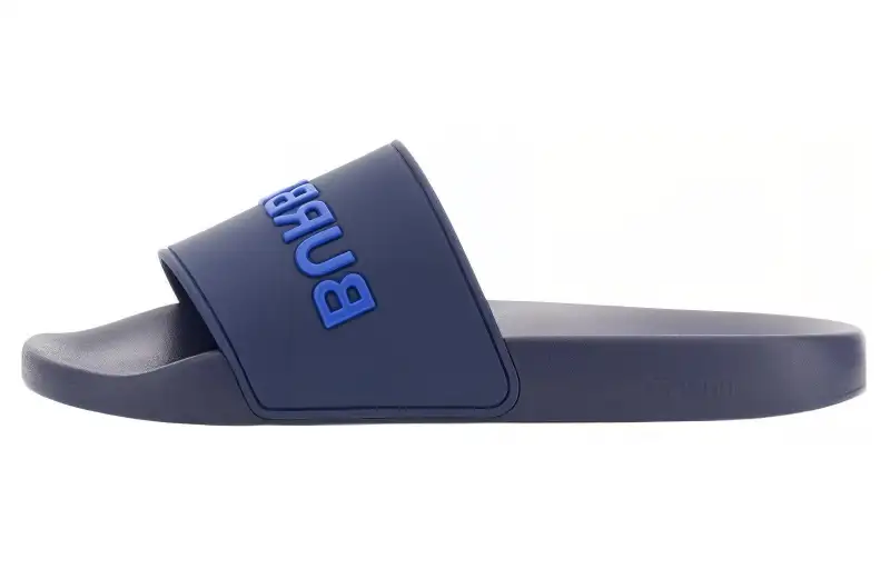 Burberry Embossed Logo Slide Blue