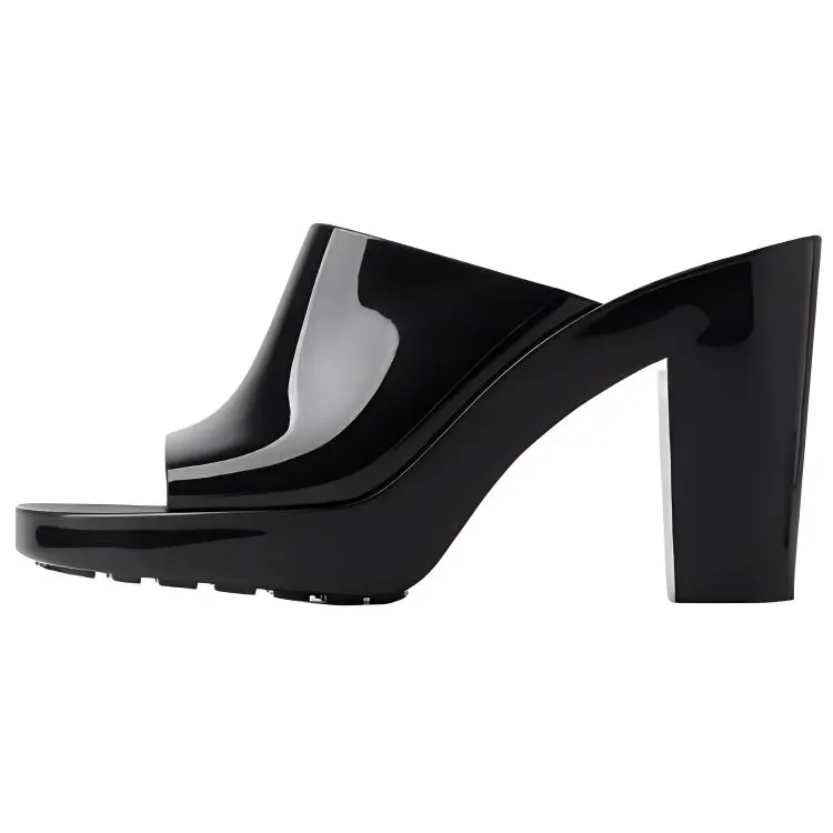 Bottega Veneta Slide Slippers 10cm Women's Black