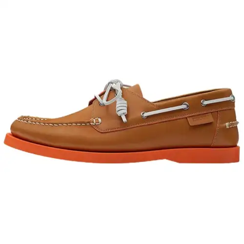 HERMES Leather Men's Casual Shoes Men's Brown