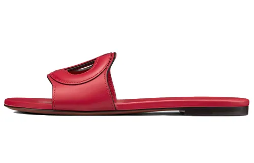 DIOR D Club Slide Slippers Women's Red