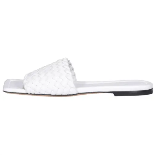 Bottega Veneta Padded Slide Slippers Women's White