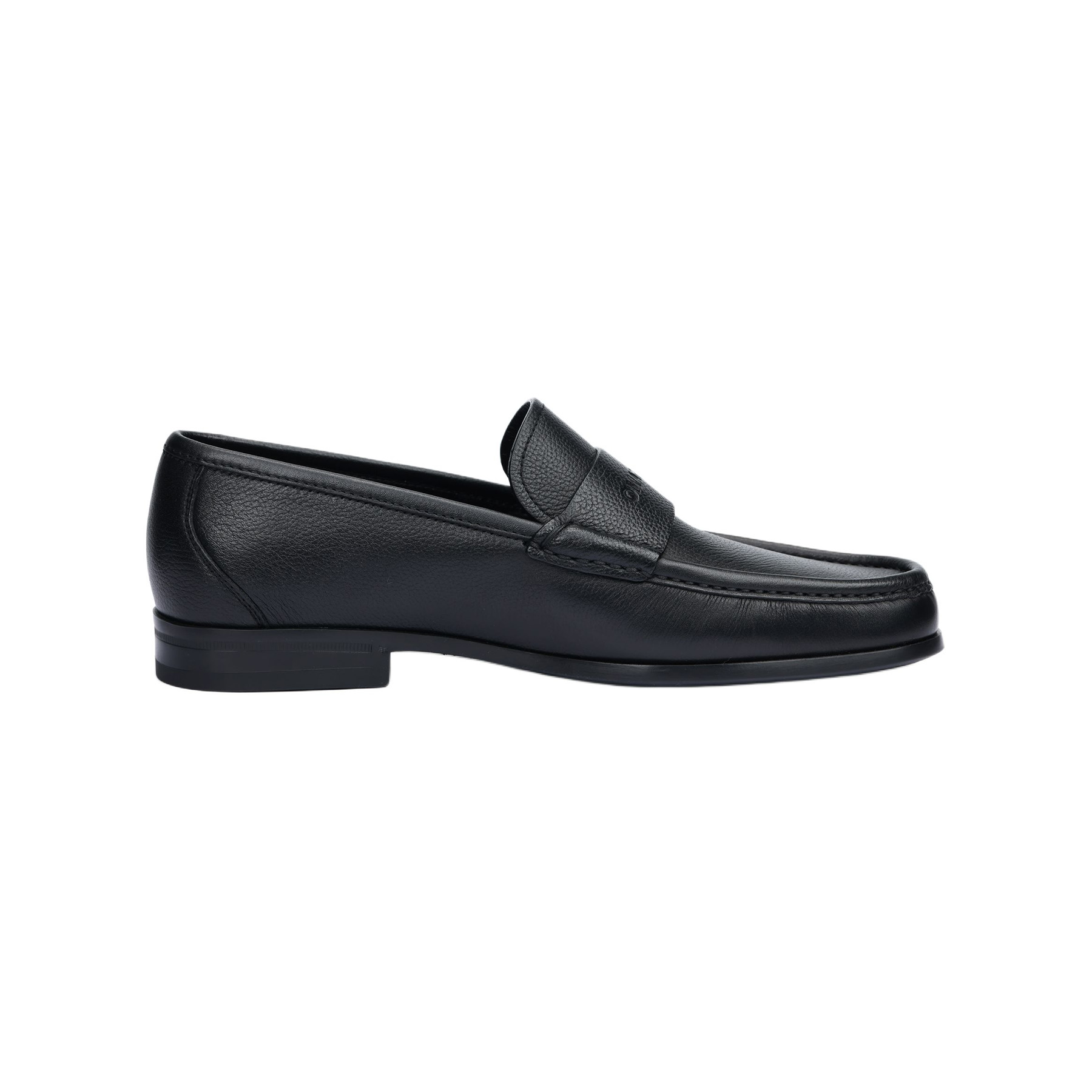 FERRAGAMO Logo-debossed Leather Loafers