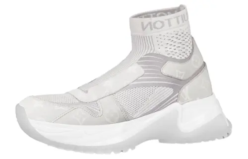 LOUIS VUITTON Run Away Pulse Monogram High top Casual Shoes Men's White