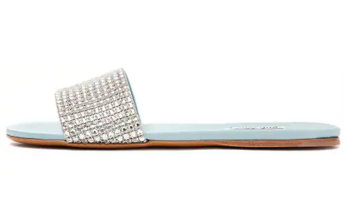 MIU MIU Slide Slippers Women's Blue