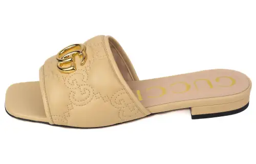 GUCCI GG Matelassé Slide Sandals