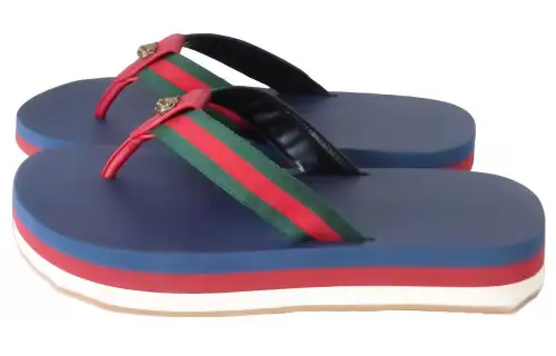 GUCCI Quiet Flip Flops Women's Blue