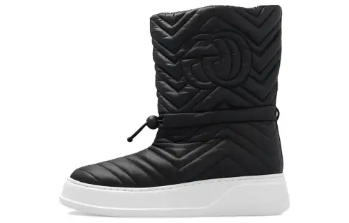 Gucci Wmns Gg Quilted Boot 'Black' Women's