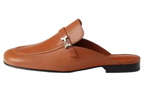 HERMES Slide Slippers Women's Brown