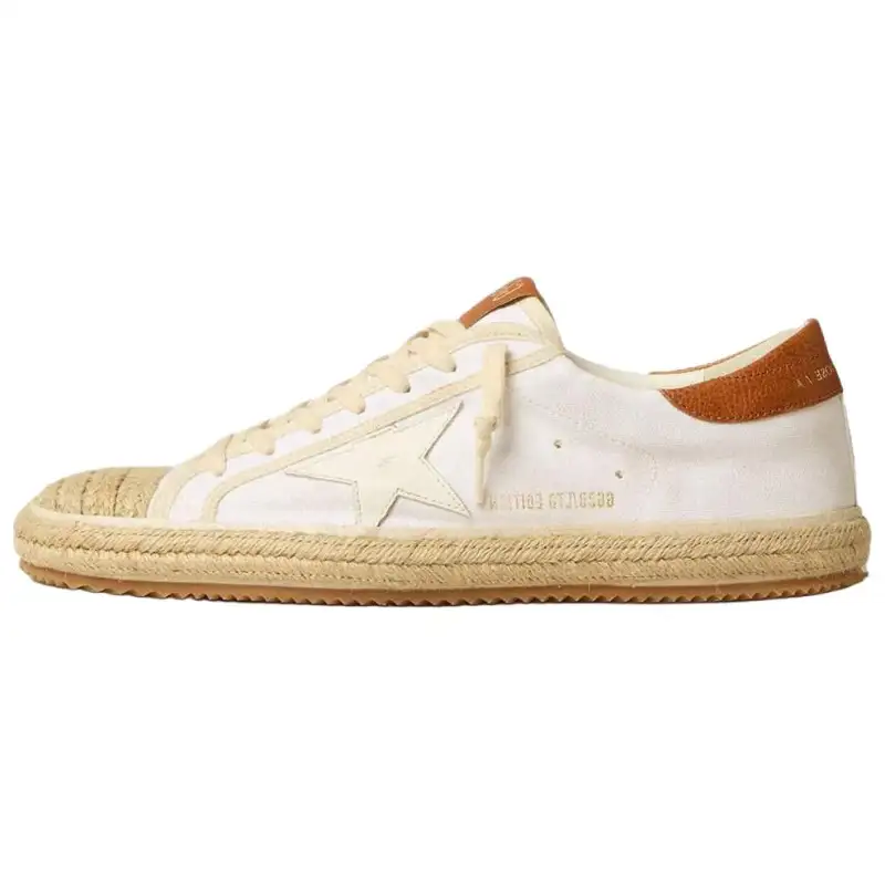 Golden Goose Super Star LTD Skateboard Shoes Men's White Distressed