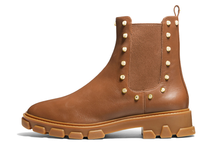 MICHAEL KORS Ridley Short Chelsea Boots Women's Brown