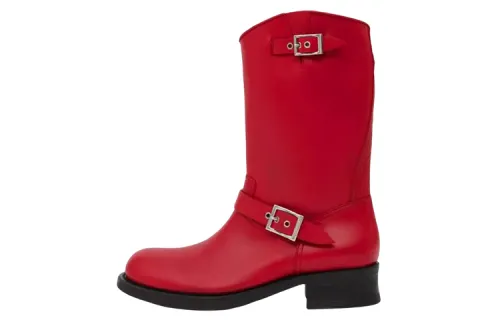 Burberry Ankle Boots Men's Red